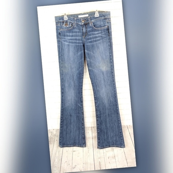Joe's Jeans Women 28 Blue Rocker Fit boho hippie biker casual school festival - Picture 1 of 6
